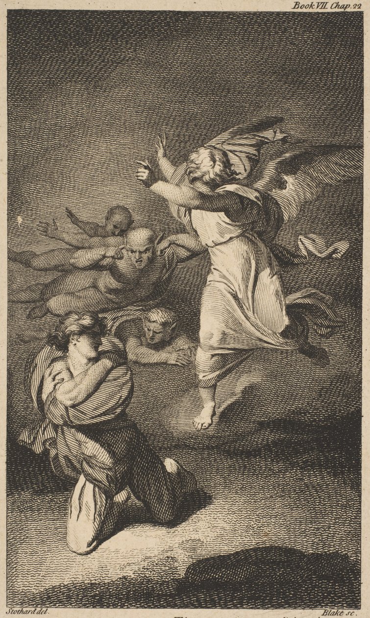 Clarences Dream Shakespeare, Richard III, dějství 1, scéna 4, 1774. od William Blake