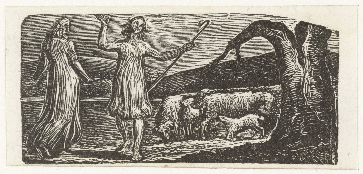 Colinet odchází smutný od William Blake