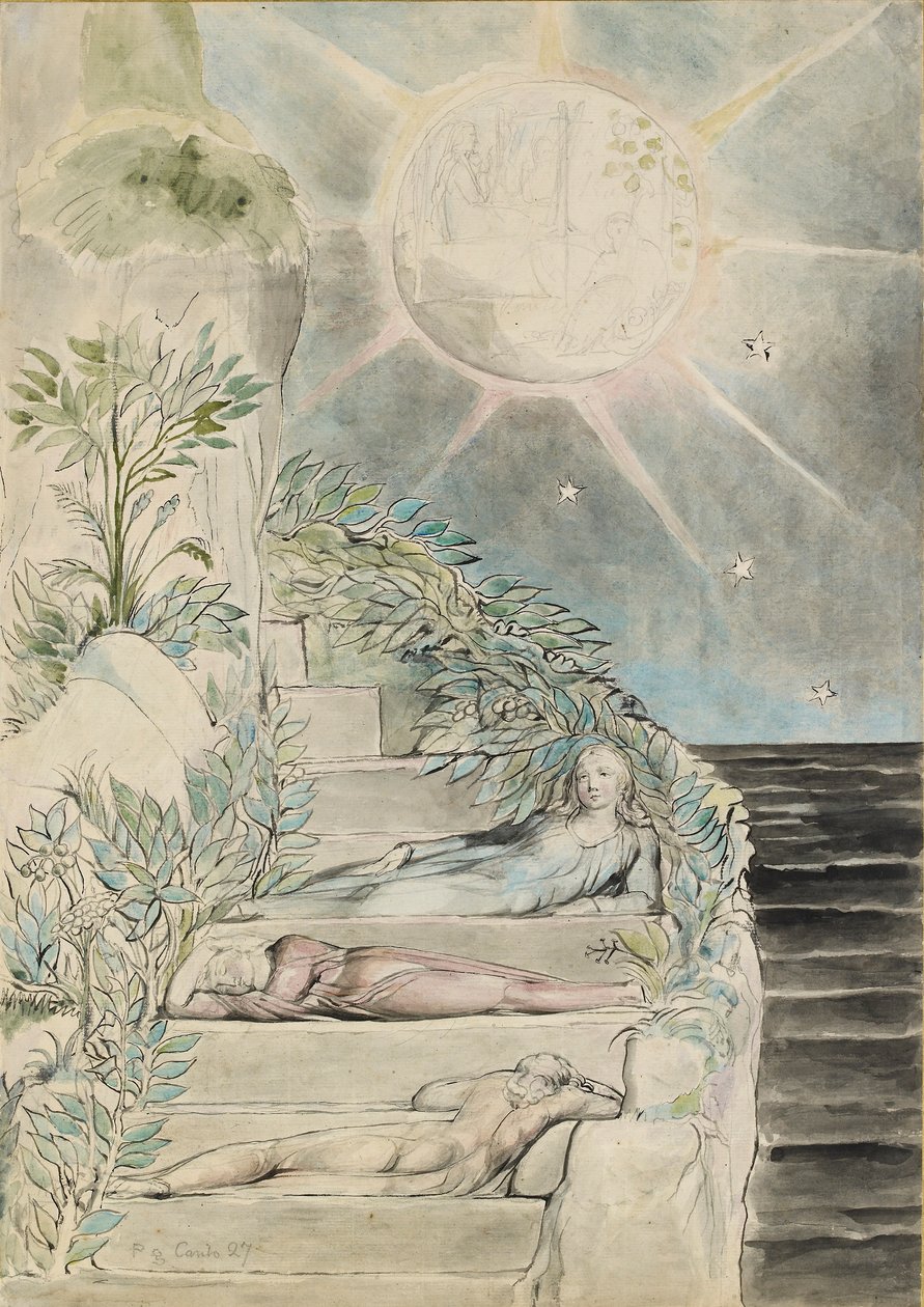 Dante a Statius spí, Virgil sleduje ilustrace k 