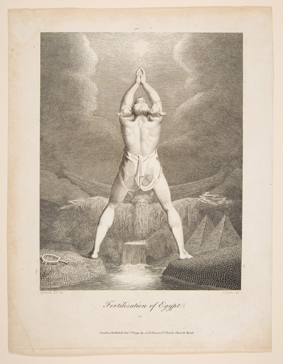 Oplodnění Egypta Erasmus Darwin, Botanická zahrada, 1791. od William Blake