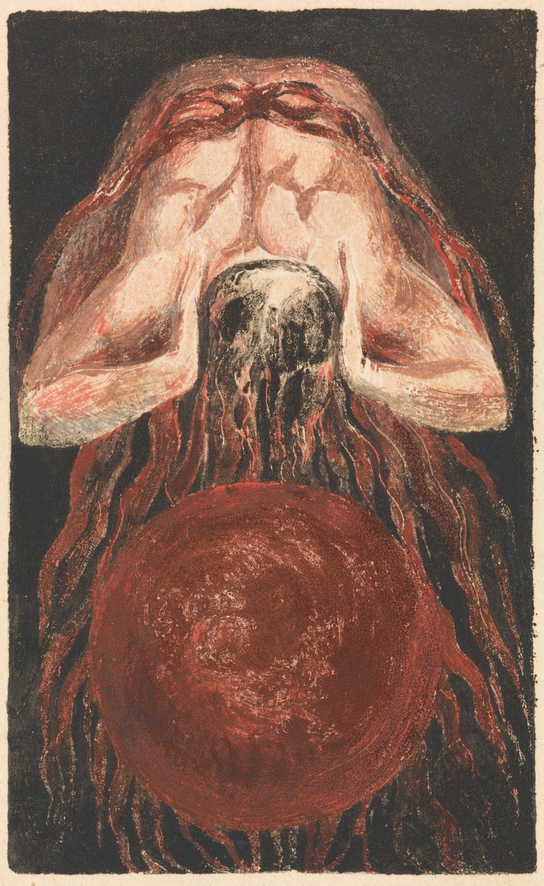 První kniha Urizena, deska 16 (Bentley 17) od William Blake
