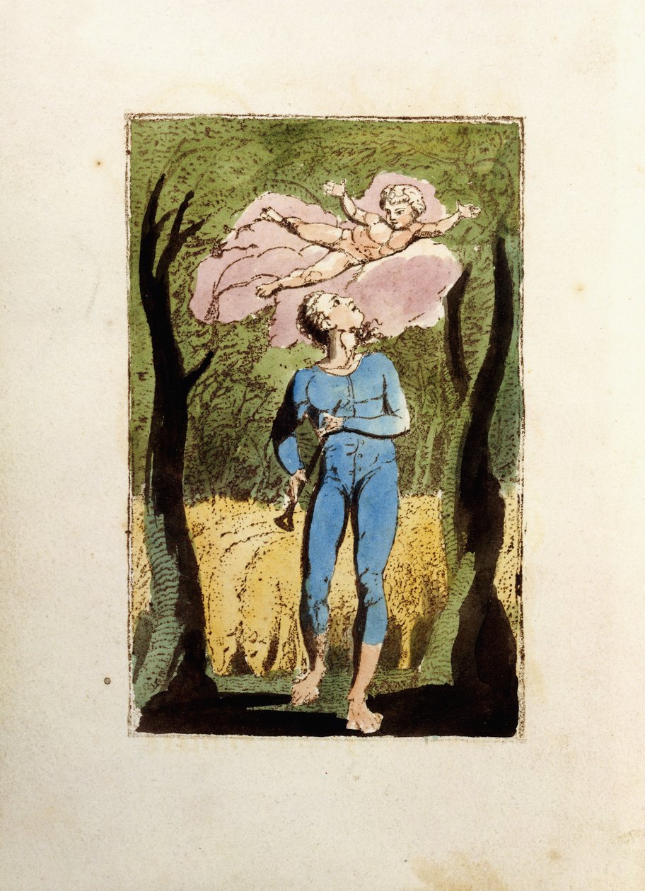 Frontispis, z „Songs of Innocence“, 1789 od William Blake