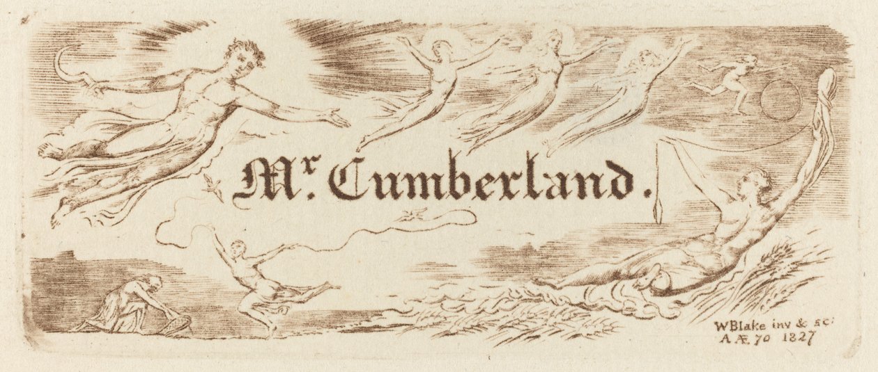 Karta George Cumberlanda od William Blake