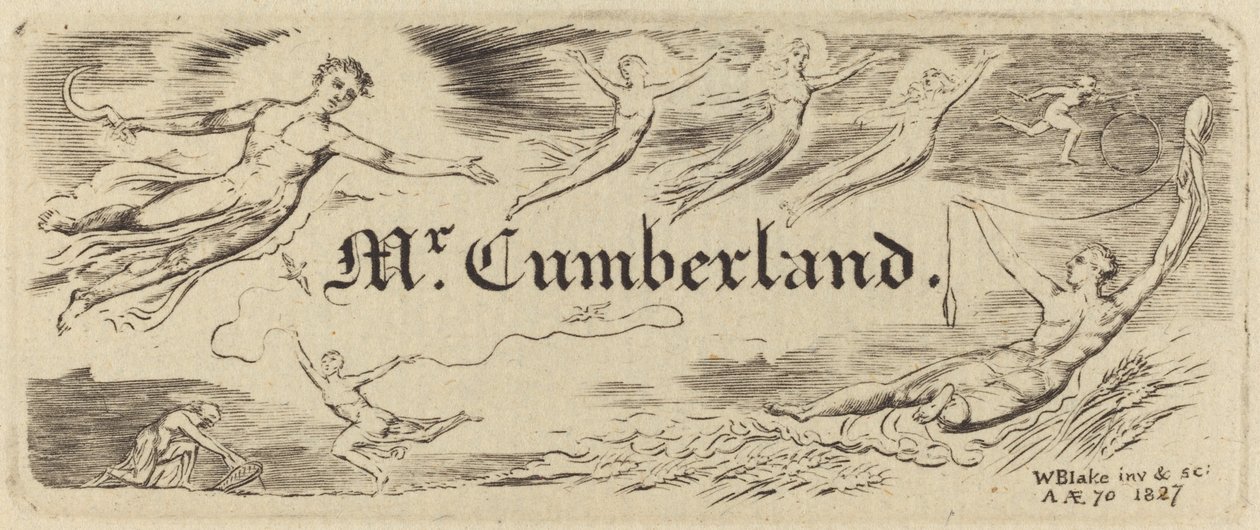 Karta George Cumberlanda od William Blake