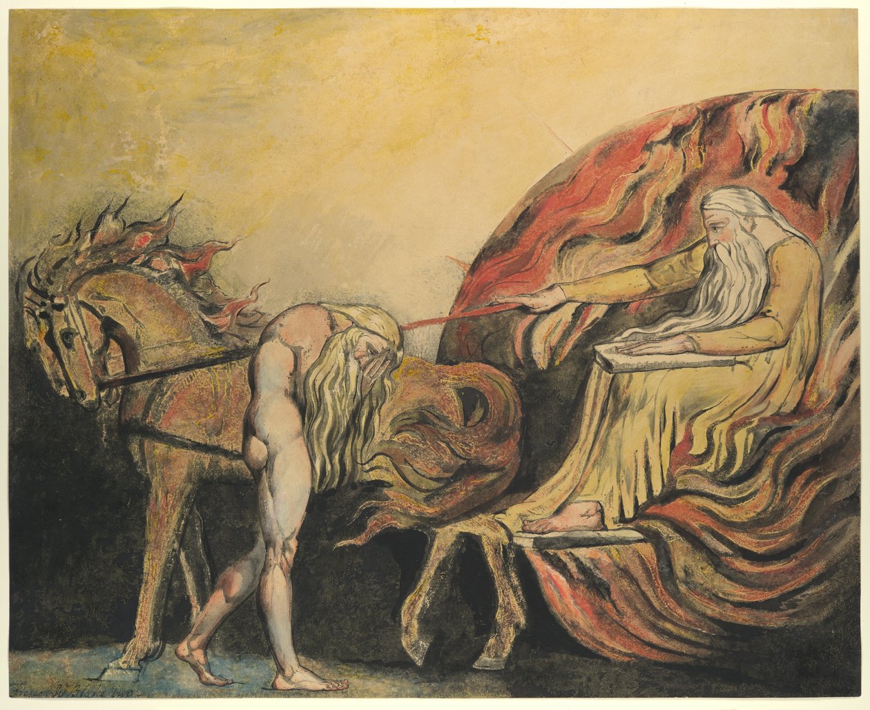 Bůh soudí Adama od William Blake