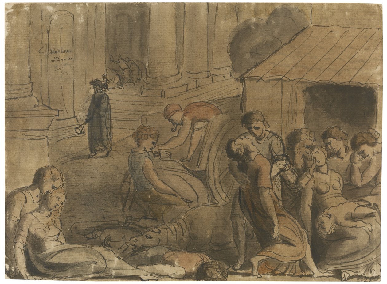 Great Plague of London, c. 1779 od William Blake