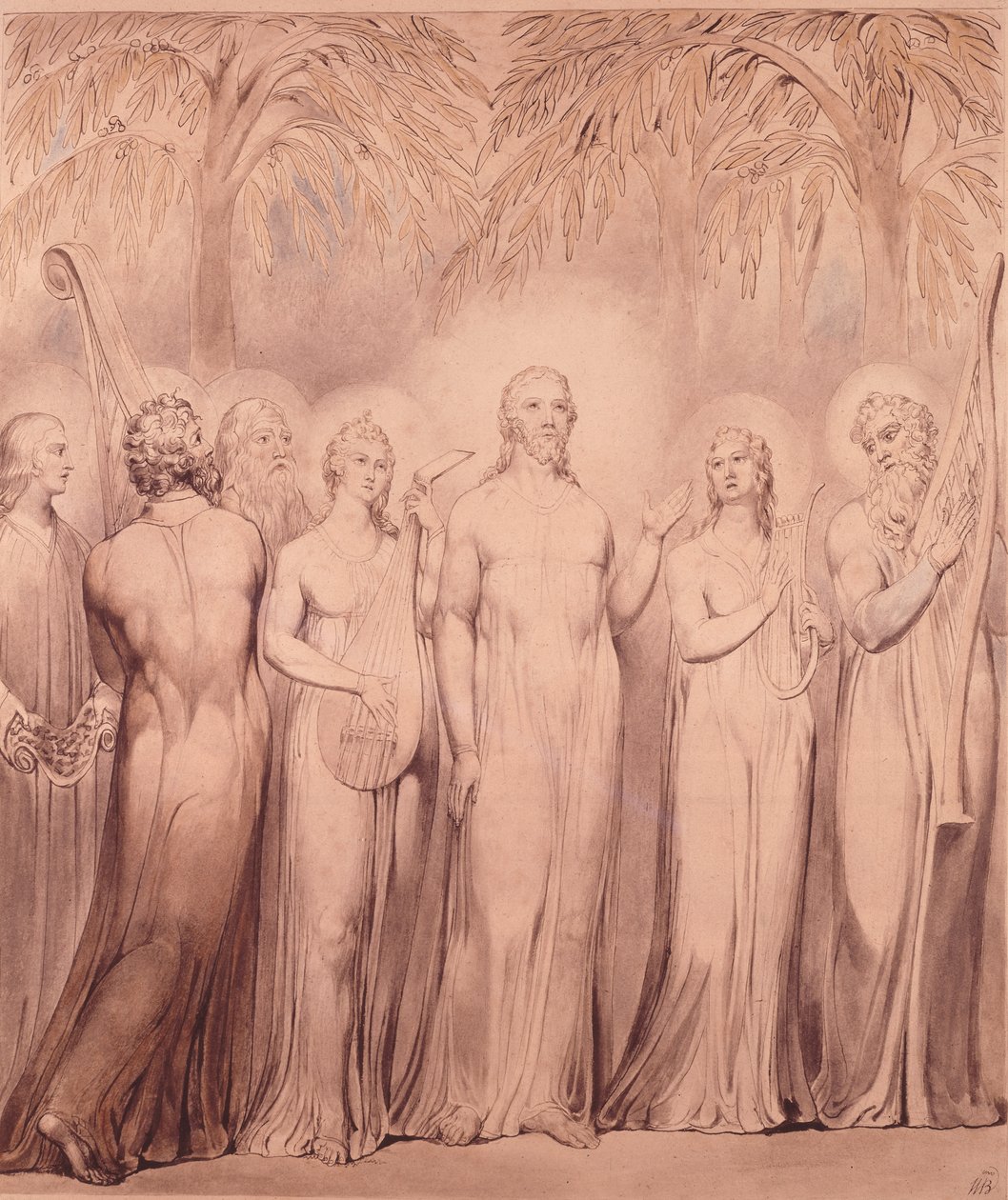 Hymna Krista a apoštolů od William Blake