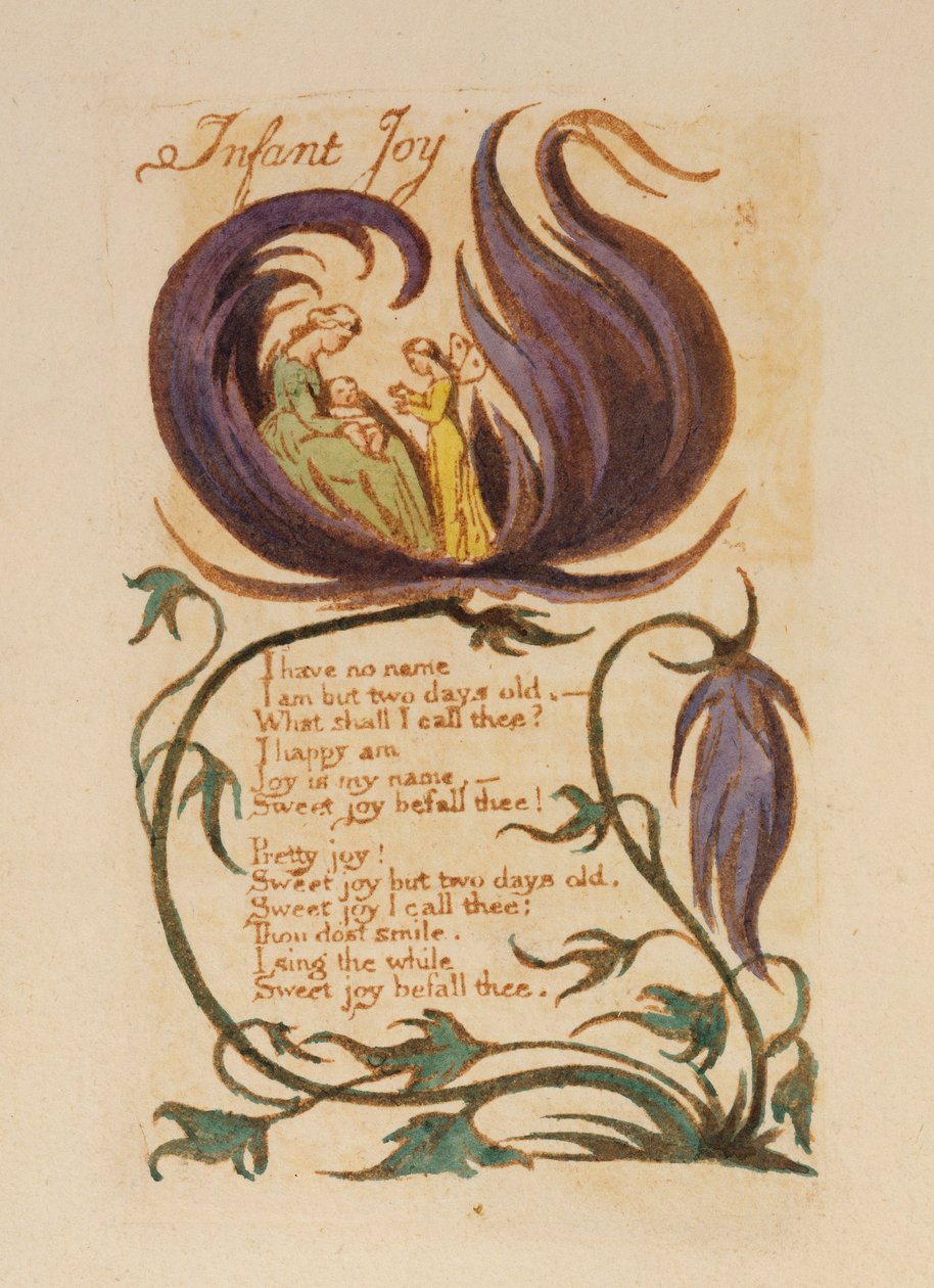 Infant Joy, z "Písně nevinnosti", 1789 od William Blake