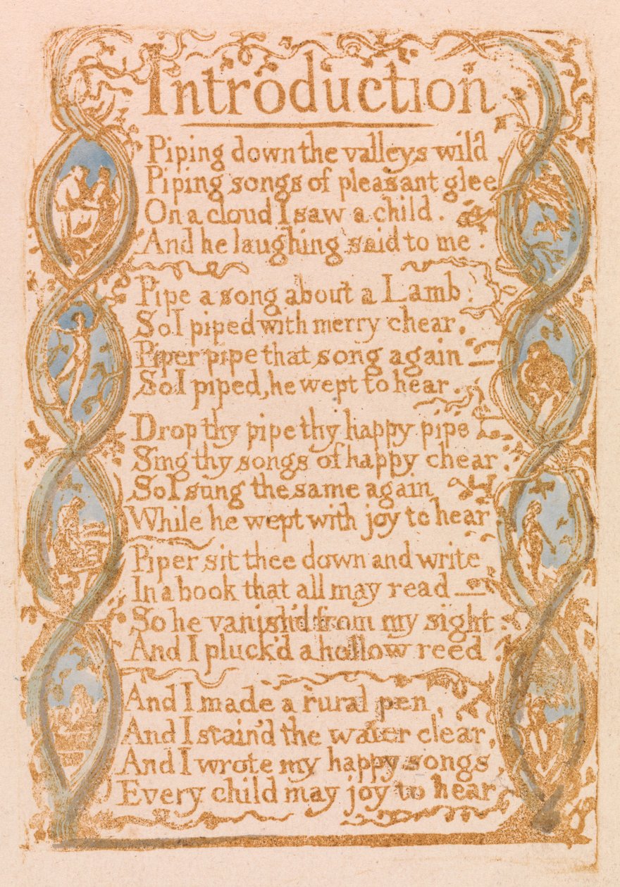 Einführung (Tafel 3) od William Blake