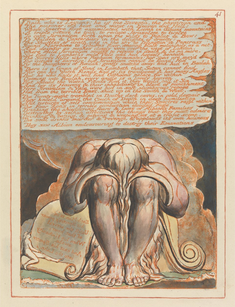 Jeruzalém, talíř 41, Bath, který je legiemi .... od William Blake