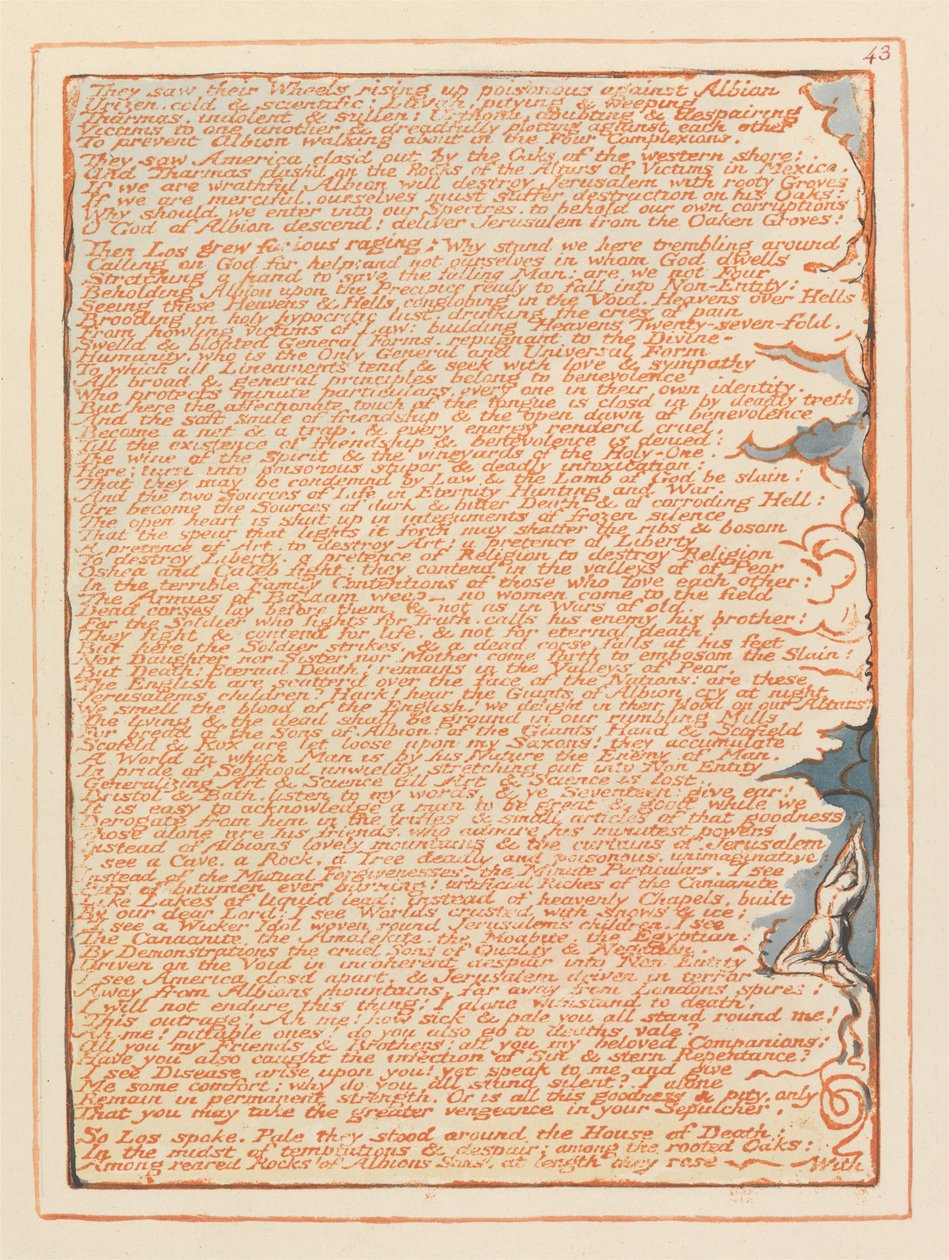 Jeruzalém, talíř 43, Viděli svá kola ... od William Blake