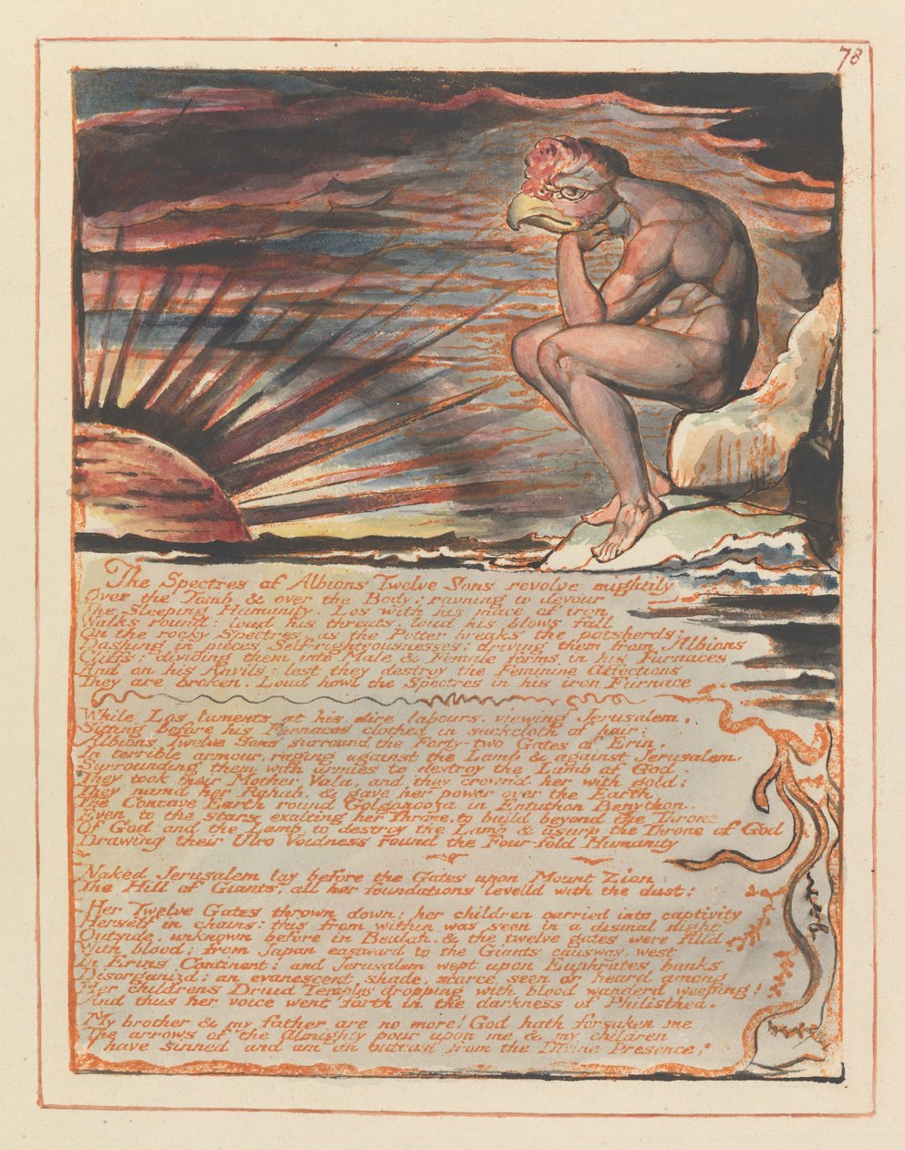 Jeruzalém, talíř 78, Přízraky ... od William Blake