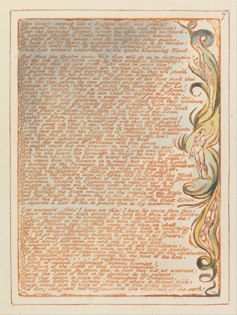 Jeruzalém, talíř 7, žil- lapal po dechu ... od William Blake