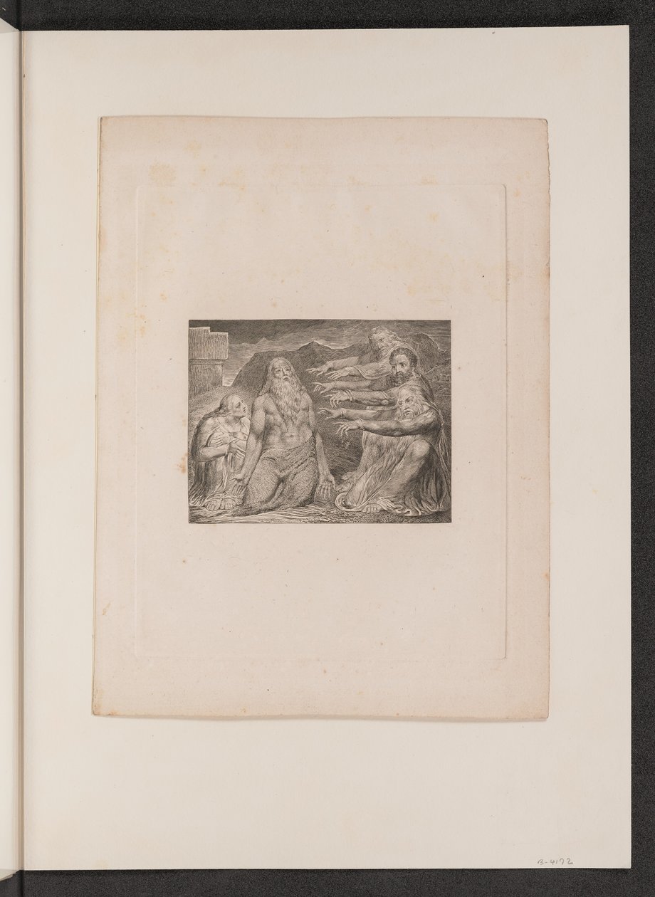 Job pokárán svými přáteli od William Blake