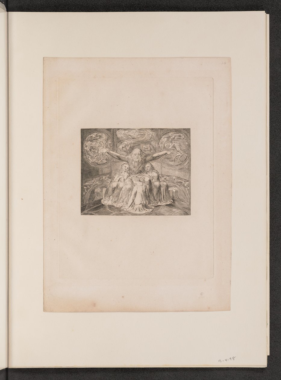 Job a jeho dcery, 1825. od William Blake