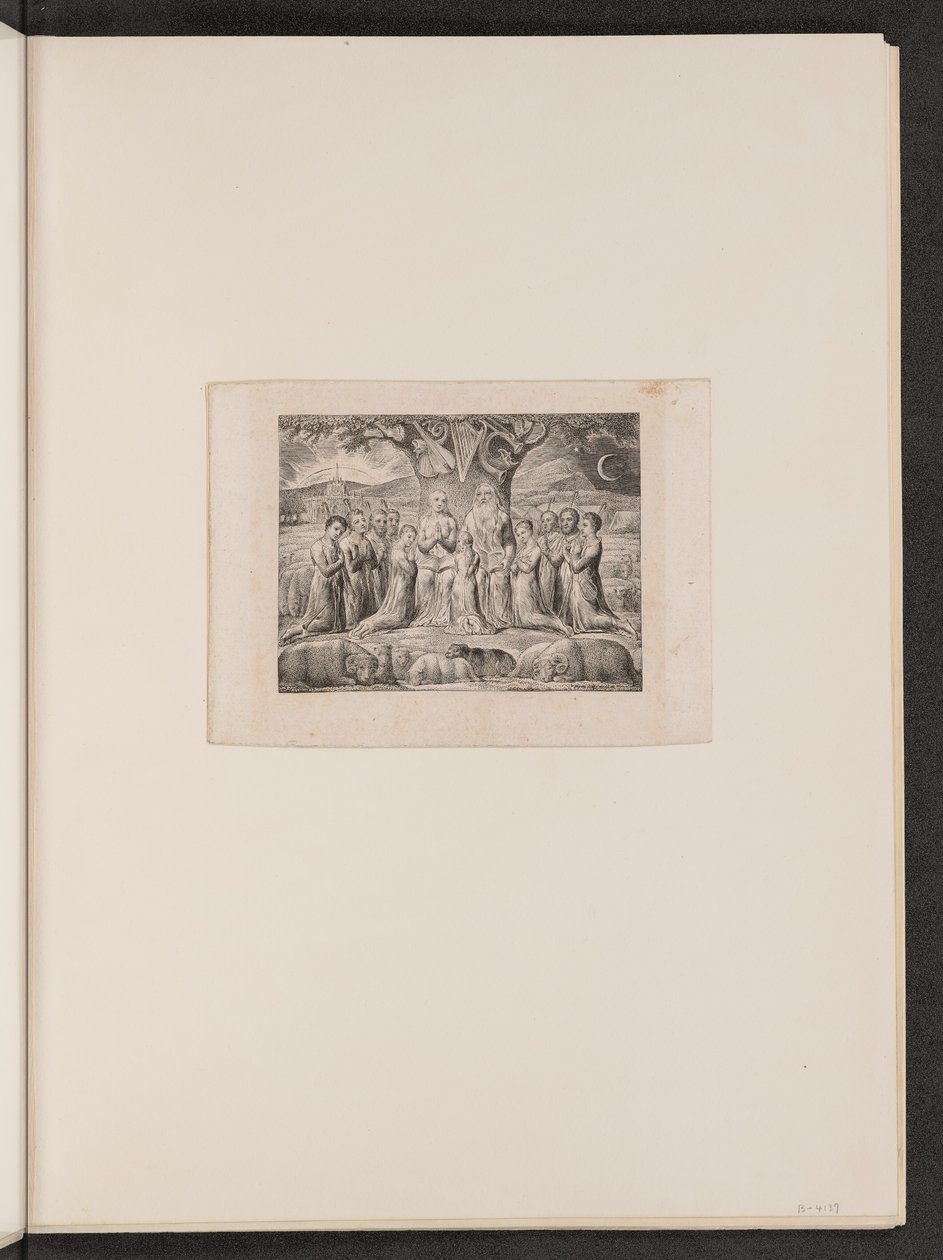 Job a jeho rodina, 1825. od William Blake