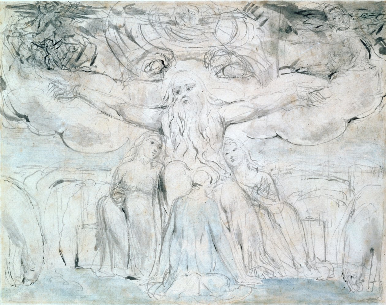Job a jeho dcery od William Blake