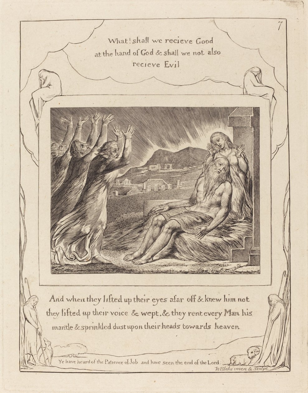 Jobovi utěšitelé, 1825. od William Blake