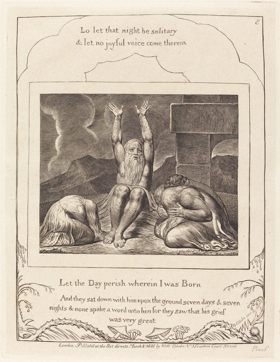 Jobovo zoufalství, 1825. od William Blake