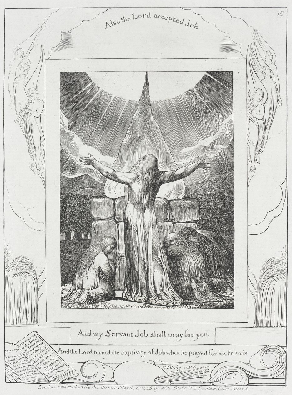 Jobova modlitba byla vyslyšena od William Blake
