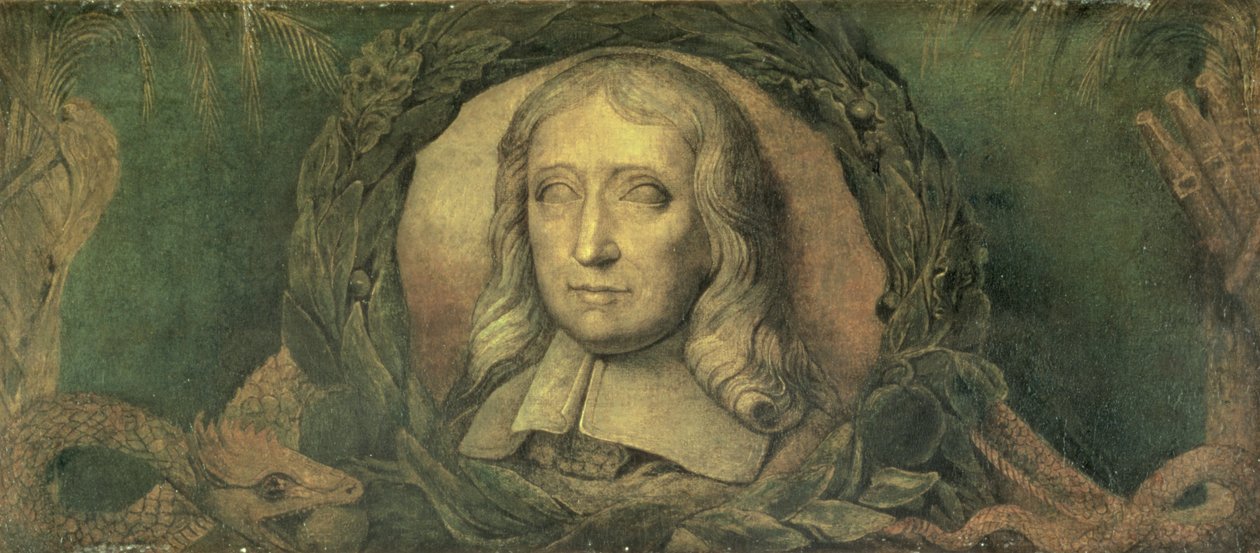 John Milton, n. 1800-03 (tempera kankaalle) od William Blake