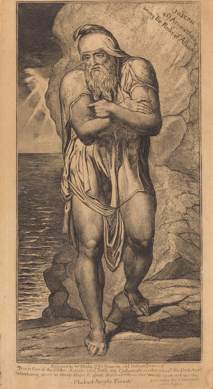 Josef z Arimatie mezi skalami Albionu od William Blake