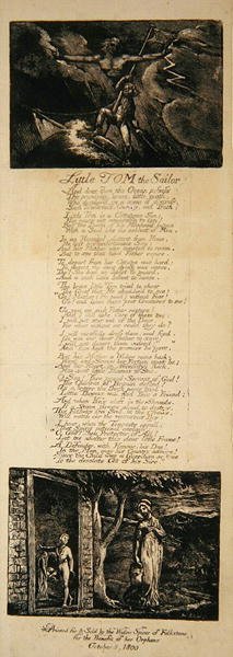 Malý námořník Tom, autor: William Hayley od William Blake