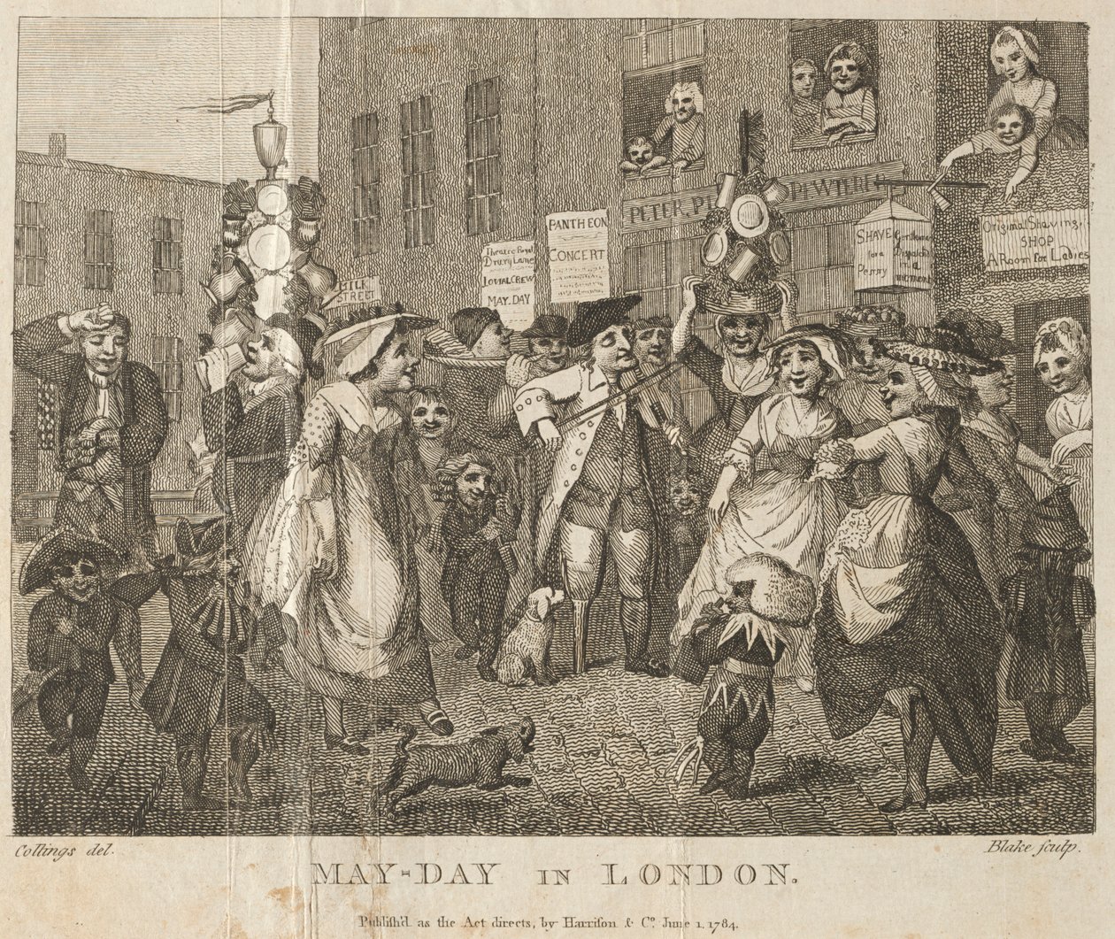 May-Day v Londýně, 1784. od William Blake