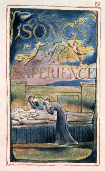 S.125-1950.pt29 Titulní strana k Songs of Experience: deska 29 z Songs of Innocence and of Experience (kopie AA) c.1815-26 (lept, inkoust a akvarel) od William Blake
