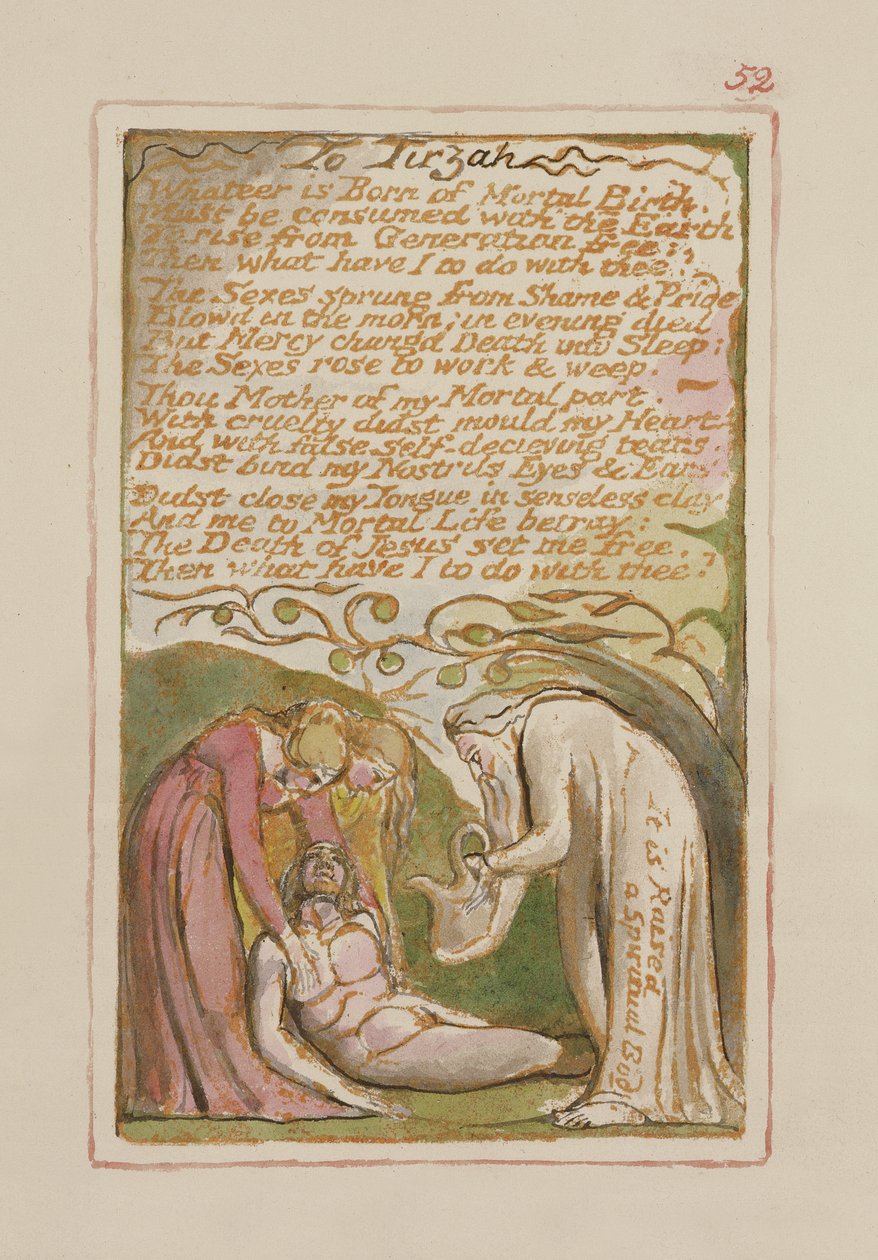 S.125-1950.pt52 To Tirzah: deska 52 z Songs of Innocence and of Experience (kopie AA) c.1815-26 (lept, inkoust a wc) od William Blake