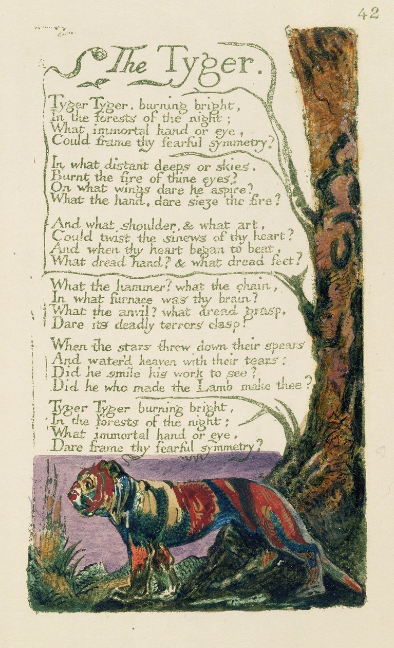Báseň s názvem ‚Tygr‘ napsal William Blake od William Blake