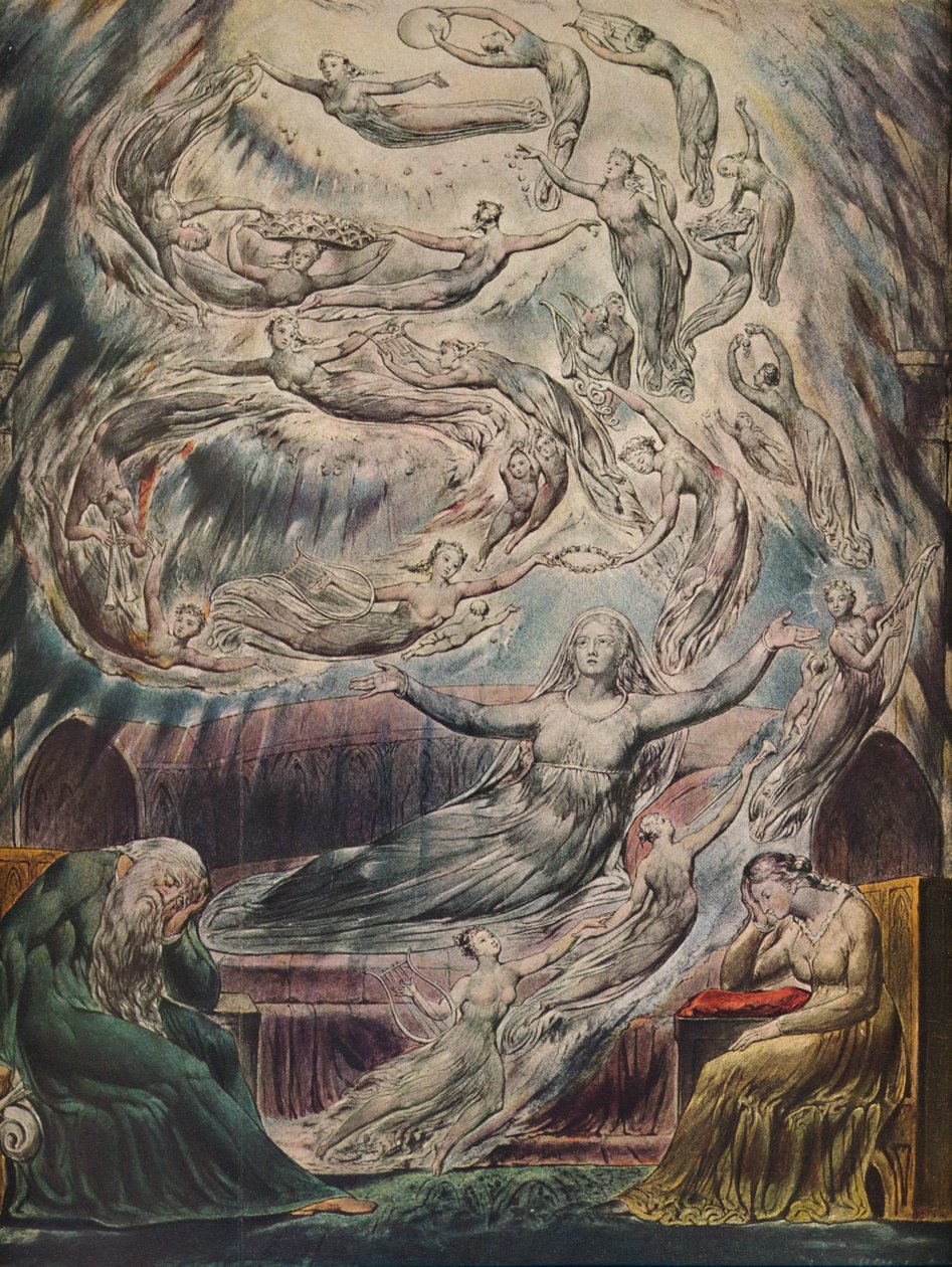Sen královny Katherines, c1825 od William Blake