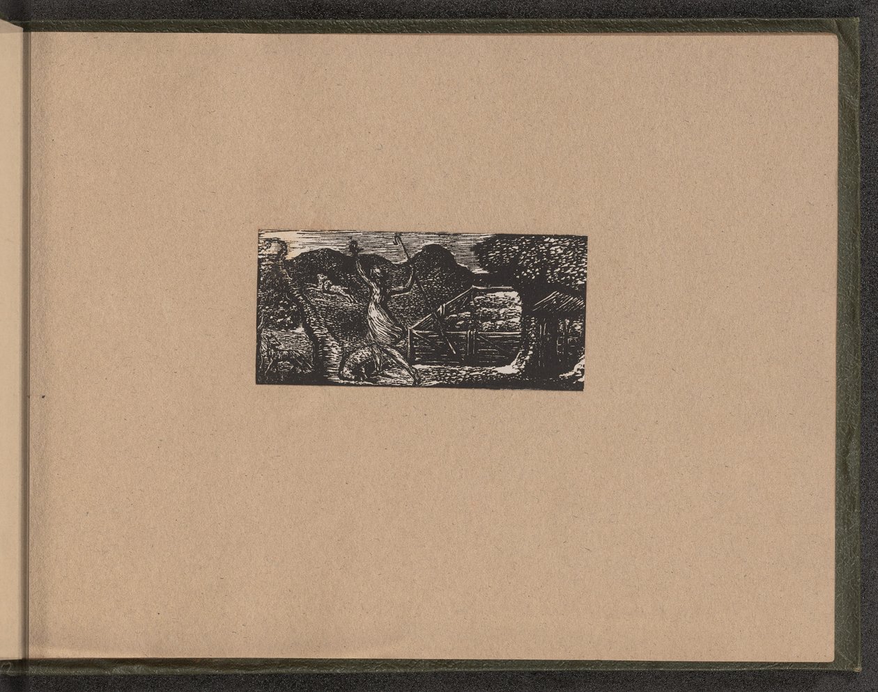 Pastýř zahání vlka, 1821. od William Blake