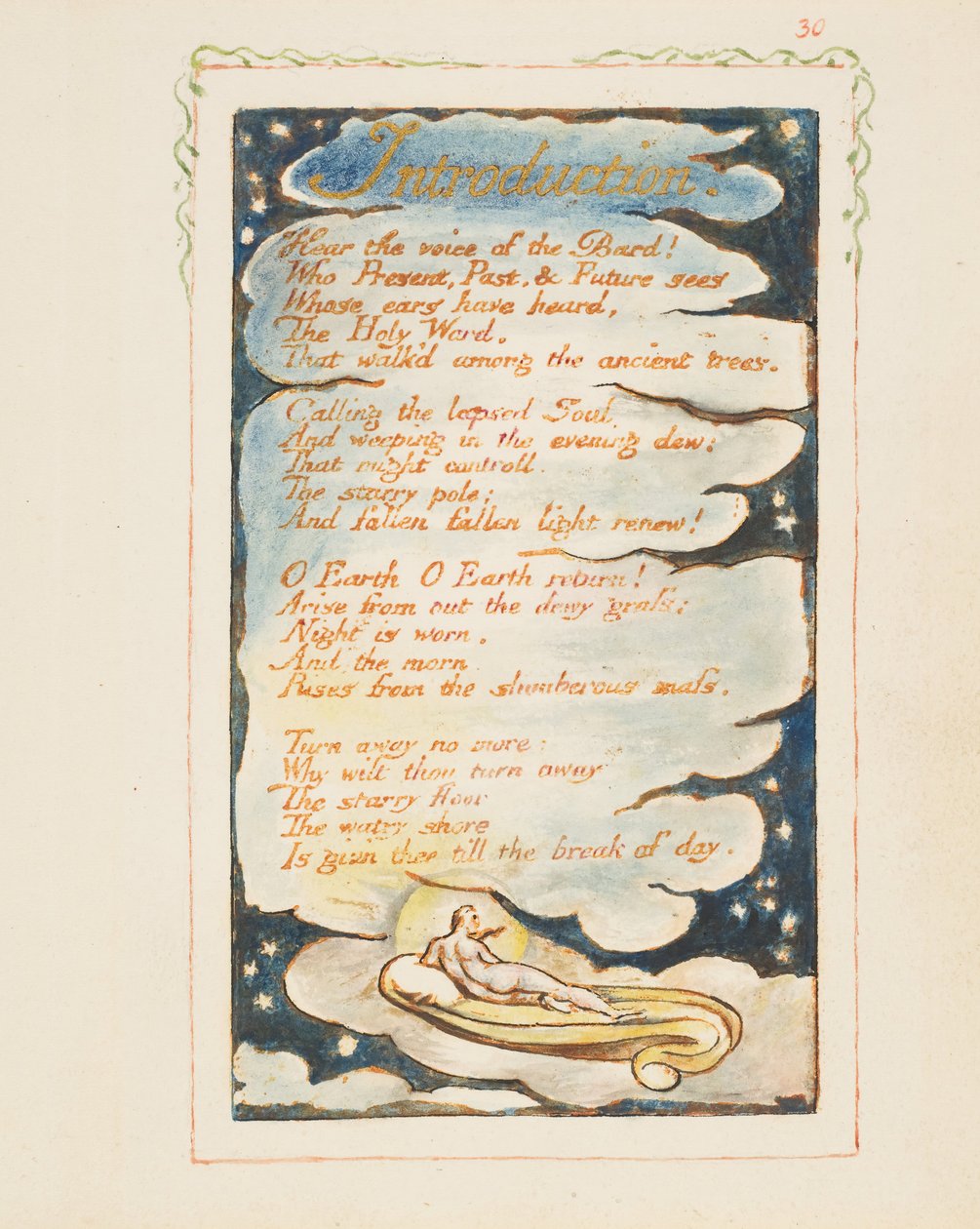 Songs of Experience: Úvod: Slyšte hlas Barda, ca. 1825. od William Blake