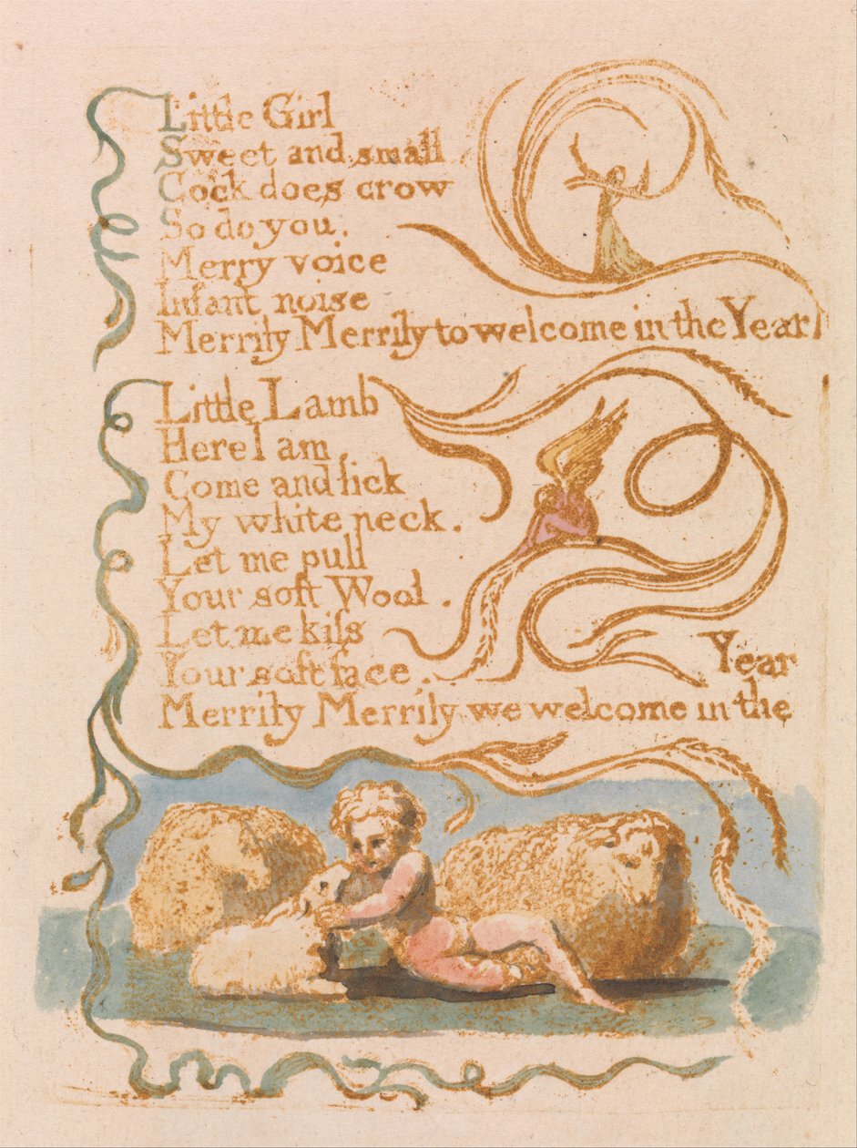 Songs of Innocence, Plate 26, Spring (Bentley 23) od William Blake