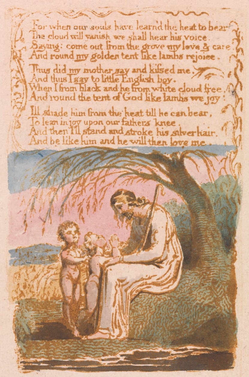 Songs of Innocence, Plate 30, The Little Black Boy (Bentley 10) od William Blake