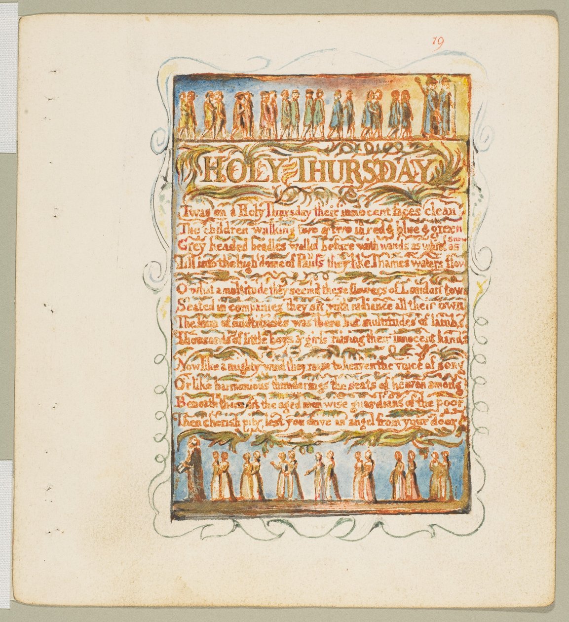 Písně nevinnosti a zkušenosti: Zelený čtvrtek, ca. 1815. od William Blake