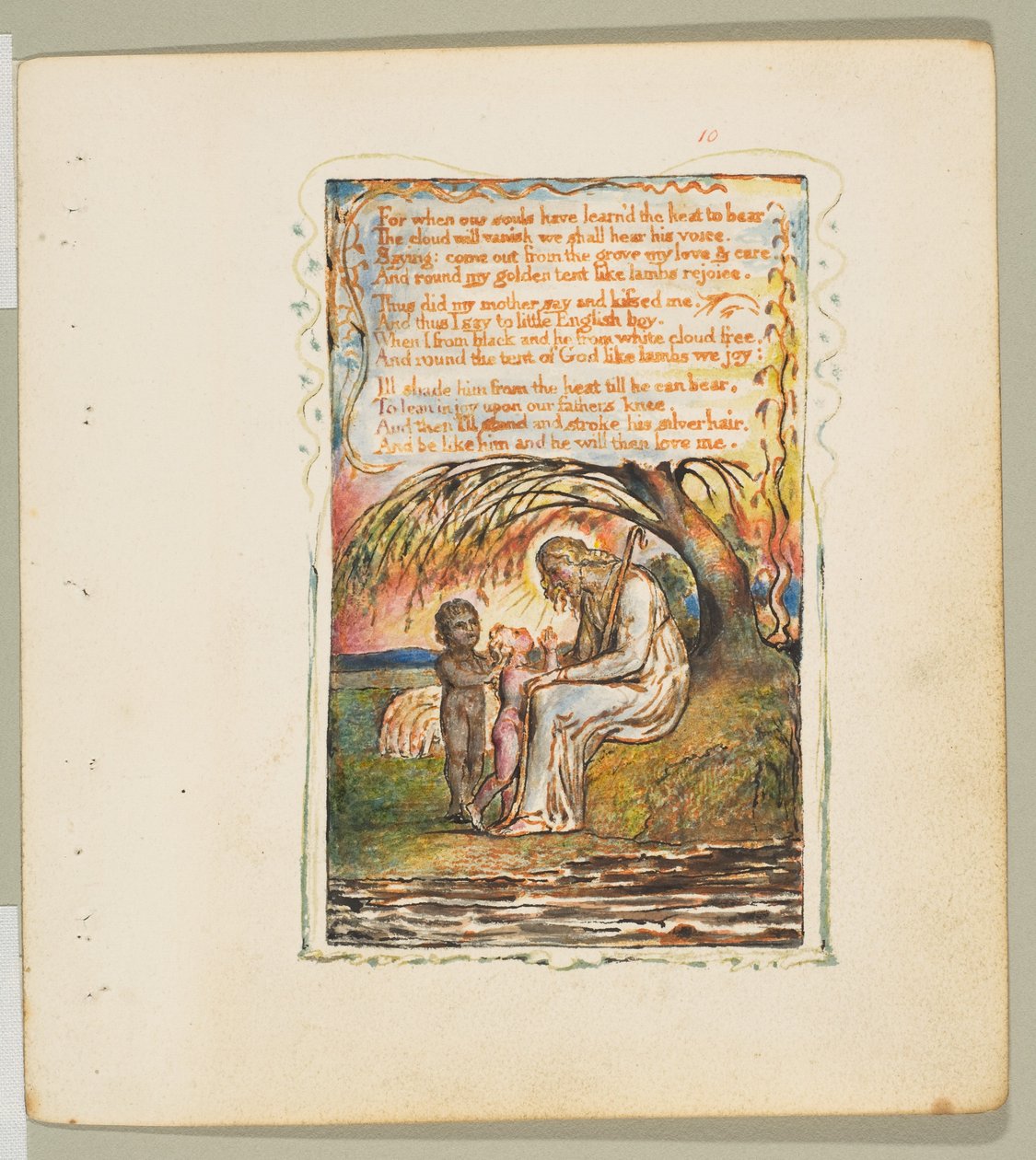 Songs of Innocence and of Experience: Little Black Boy druhá deska, ca. 1825. od William Blake