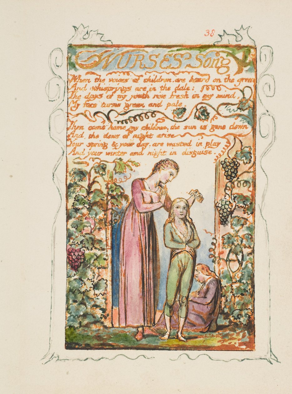 Songs of Innocence and of Experience: Nurses Song, ca. 1825. od William Blake