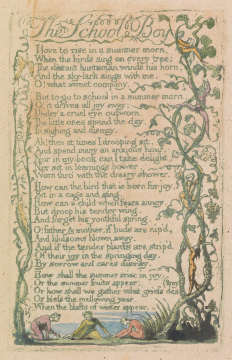 Songs of Innocence and of Experience, deska 12, "Jaro" (Bentley 23) od William Blake
