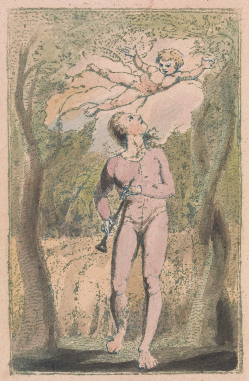 Songs of Innocence and of Experience, Plate 1, Innocence Frontispiece (Bentley 2) od William Blake