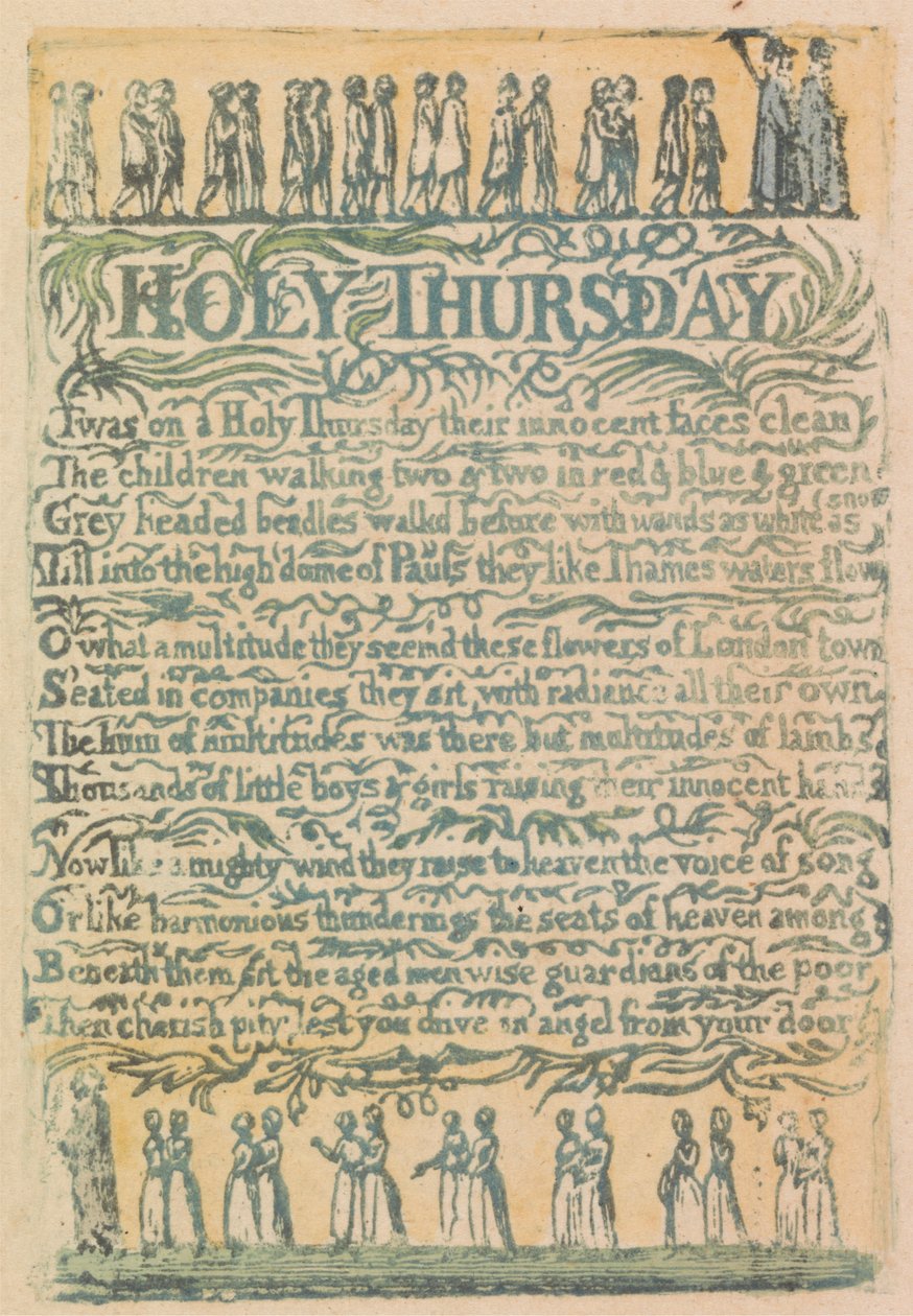 Songs of Innocence and of Experience, Plate 24, "The Divine Image" (Bentley 18) od William Blake