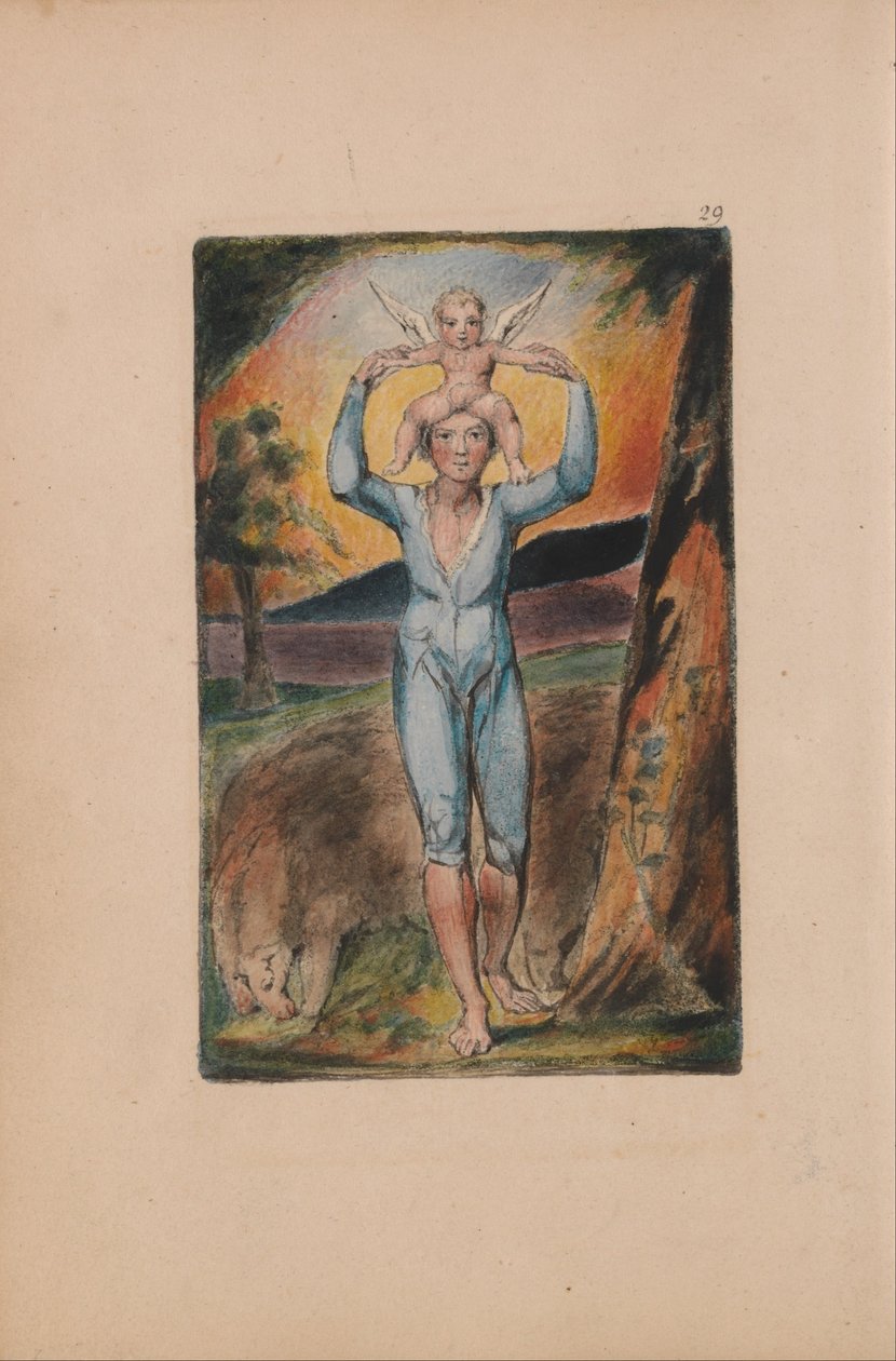 Songs of Innocence and of Experience, Plate 29, Experience Frontispiece (Bentley 28) od William Blake