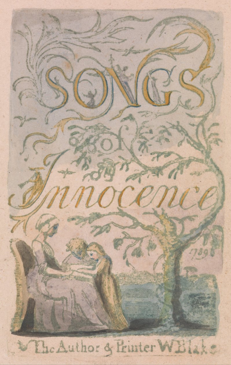 Songs of Innocence and of Experience, Plate 2, Innocence Title Page (Bentley 3) od William Blake