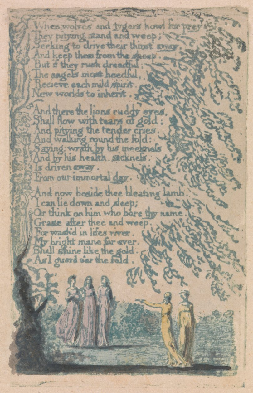 Songs of Innocence and of Experience, Plate 30, "Night" (Bentley 20) od William Blake