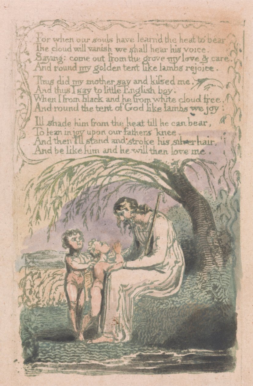Songs of Innocence and of Experience, Plate 6, The Little Black Boy (Bentley 10) od William Blake