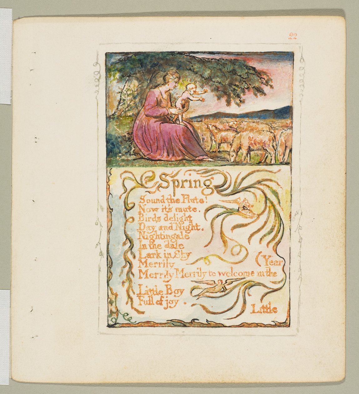 Songs of Innocence and of Experience: Spring, ca. 1825. od William Blake