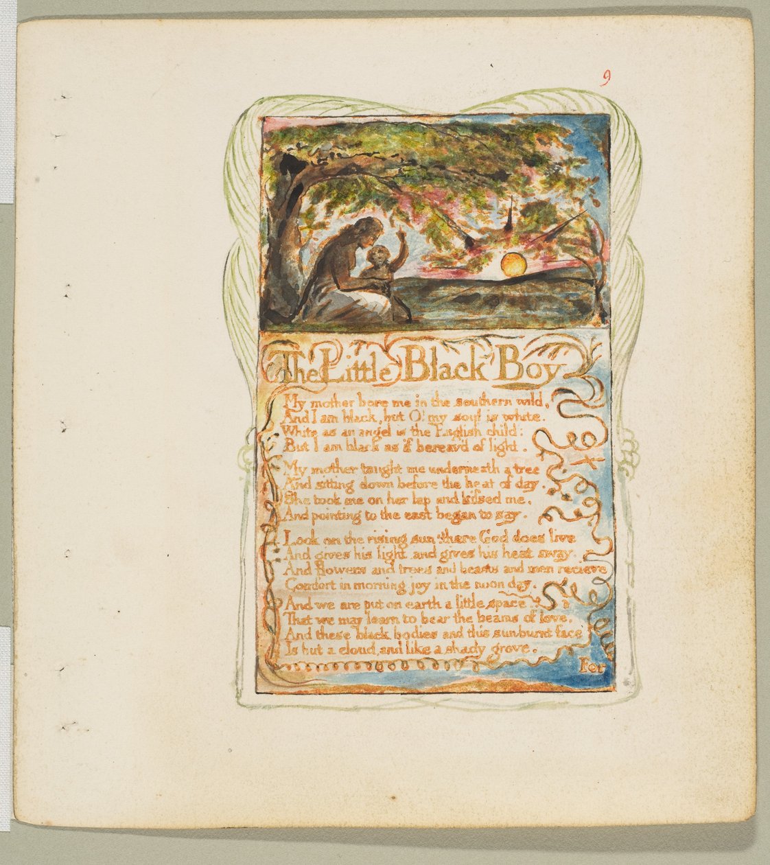 Songs of Innocence and of Experience: The Little Black Boy, ca. 1825. od William Blake
