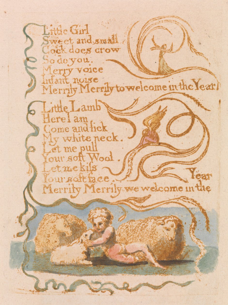 Frühling (Tafel 26) od William Blake