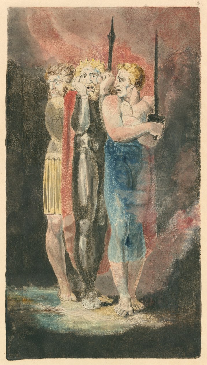 Obvinění z krádeže, cizoložství, vražedné války, c. 17941796. od William Blake
